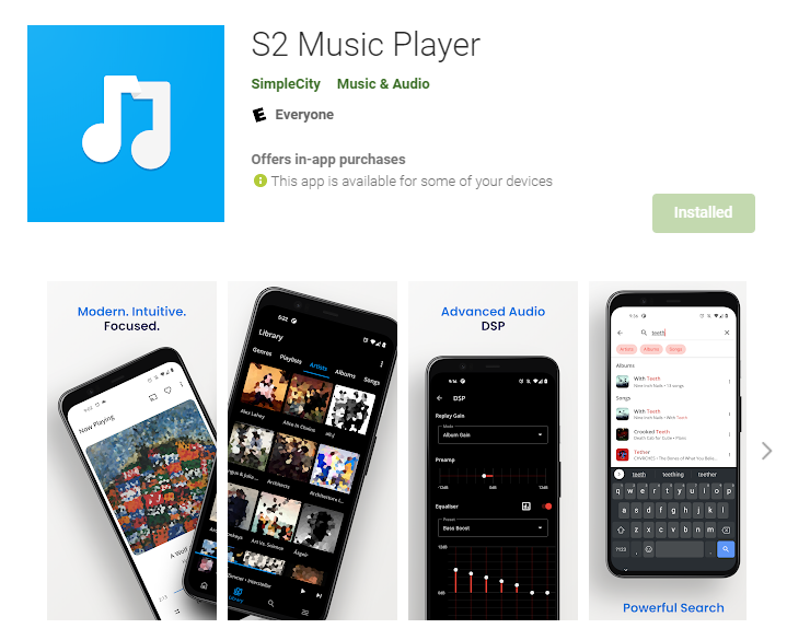 S2 Music Player Release